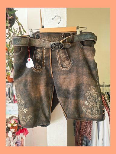 Herren Lederhose, kurz, Gr. 62, 120 Euro