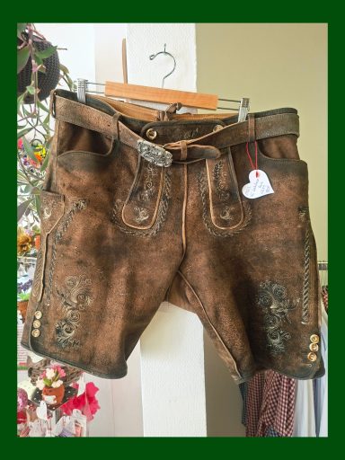 Herren Lederhose, kurz, Gr. 54, 80 Euro